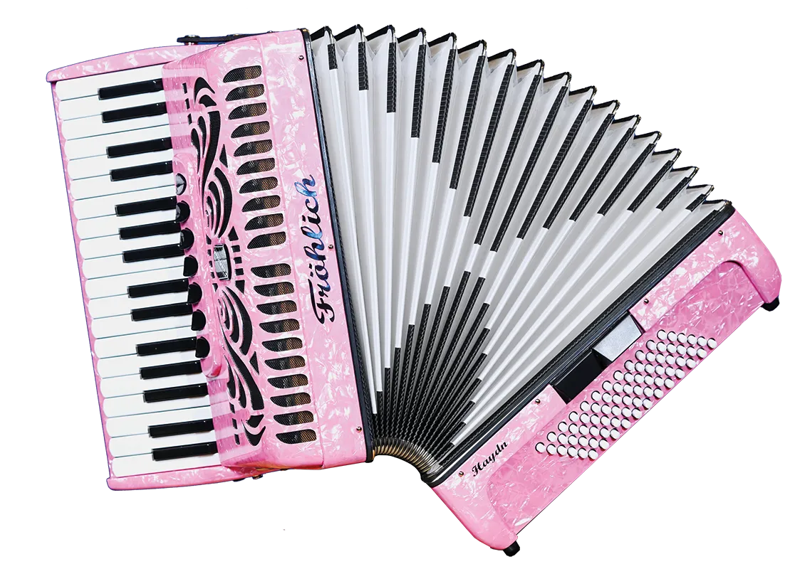 Fröhlich Akkordeon Haydn Basic Line in Rosa Perloid
