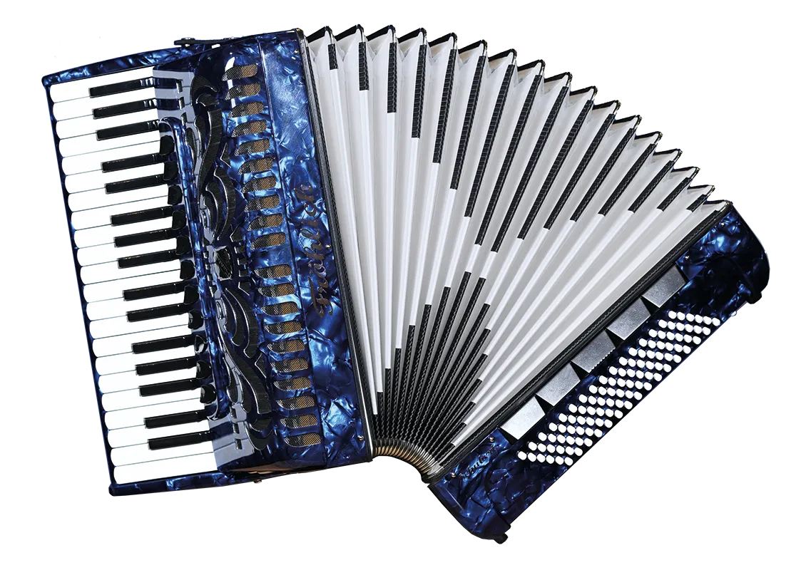 Fröhlich Akkordeon Schubert Basic Line in Dunkelblau Perloid