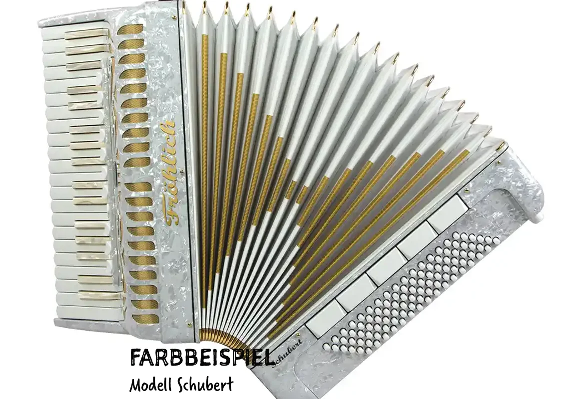 Fröhlich Akkordeon Brahms Premium Line mit Motiv M8 - Hochzeit