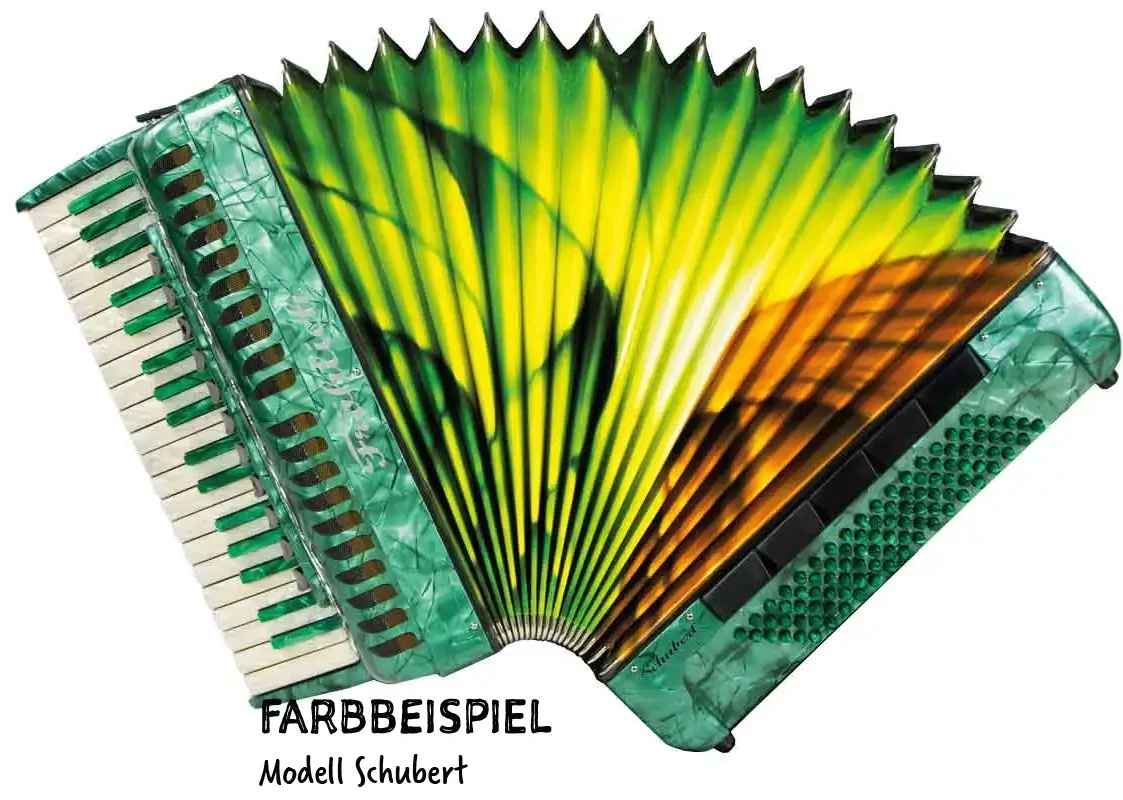 Fröhlich Akkordeon Schubert Cassotto Premium Line mit Motiv M3 - Flora