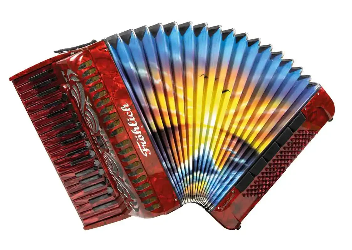Fröhlich Akkordeon Schubert Premium Line mit Motiv M5 - Flame